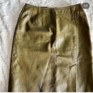 Danier genuine leather pencil skirt
